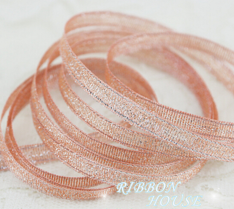 (22meter/lot) 1/4'' (6mm) Coral pink crystal colorful Satin Ribbon Colorful Christmas Birthday gift package ribbons Craft diy ► Photo 1/6