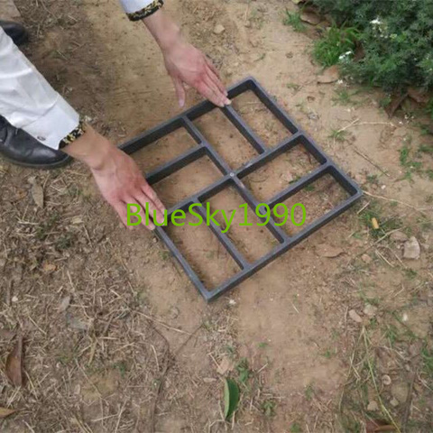 Pavement Mold Plastic DIY Path Maker Paving Concrete Mold for Garden Path Pathmate Shovel 40*40*4 cm ► Photo 1/5