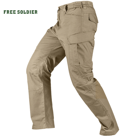 FREE SOLDIER outdoor sports camping trekking men's tactical pants anti-scrape male's trousers for hiking climbing fishing ► Photo 1/6