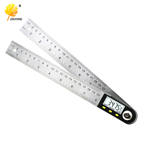 JIGONG 200mm Digital Protractor Inclinometer Goniometer Level Measuring Tool Electronic Angle Gauge Stainless Steel Angle Ruler ► Photo 1/5