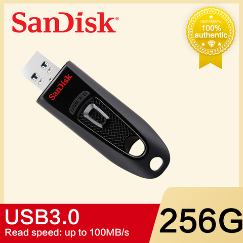 SanDisk Ultra USB 3.0 Flash Drive CZ48 16GB 32GB 64GB 128GB 256GB Pen Drive 100MB/s USB Stick for Desktop Laptop Netbook U Disk ► Photo 1/6
