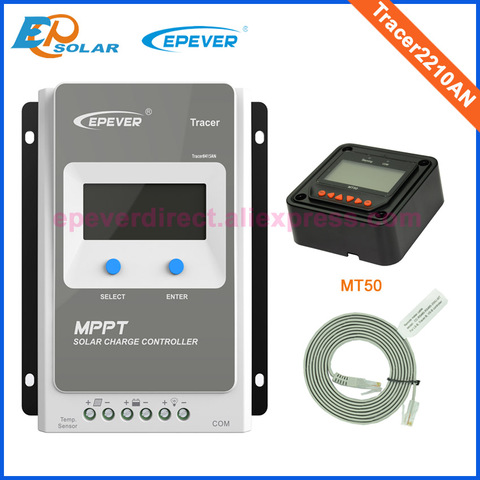 Tracer 2210AN EPsloar 20A MPPT Solar Charge Controller 12V 24V LCD Diaplay with MT50 Remote meter ► Photo 1/6