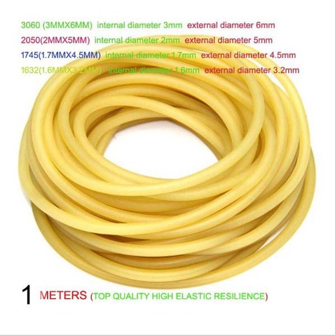1m/lot  Natural Latex Slingshots Rubber Tube Tubing Band For Hunting Catapult Elastic Part Fitness Bungee Equipment ► Photo 1/6