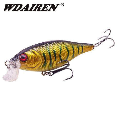 WDAIREN Minnow Fishing Lure 100mm 14.5g Hard Bait with 4# Treble Hook Swimbait Artificial Bait Hard Lure for Carp Fishing pesca ► Photo 1/6