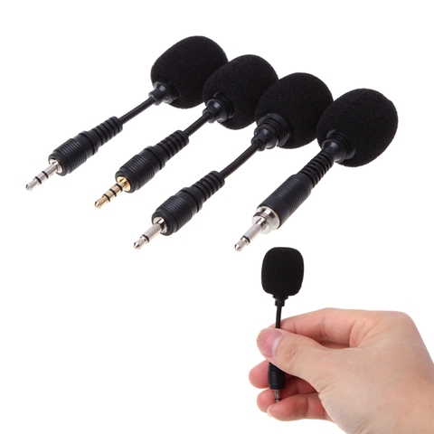 Mobile Phone Mini 3.5mm Interface Flexible Microphone Stereo For iPhone Android ► Photo 1/6