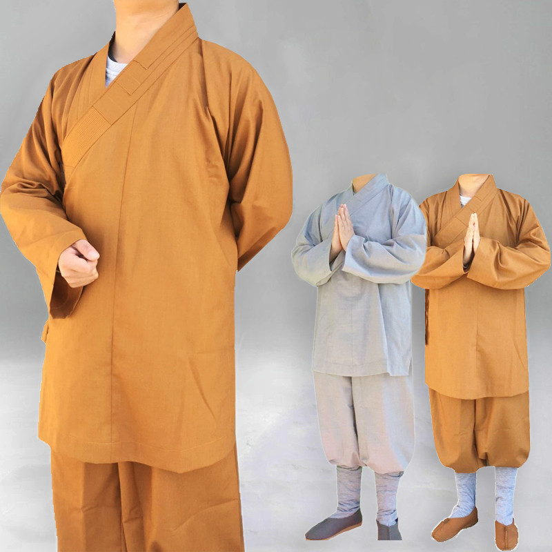 Details about   High Quality Shaolin Temple Zen Buddhist Robe Monk dress  Meditation 