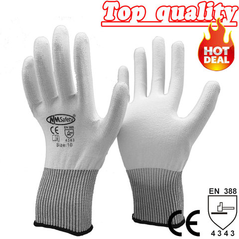 NMSafety Cut Resistant Work Glove Glass Handing Labor Glove HPPE Anti Cut Safety Protective Glove ► Photo 1/1