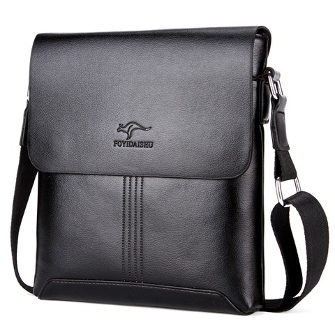 KANGAROO Luxury Brand Men Shoulder Bag Classic Male Messenger Bags Leather Vintage Casual Small Crossbody Bag For Men Briefcase ► Photo 1/6