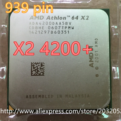 AMD 4200+ x2 4200  939pin CPU Athlon 64 X2 4200 Socket 939 2.2G Desktop Processor ADA4200DAA5BV Desktop  ► Photo 1/1