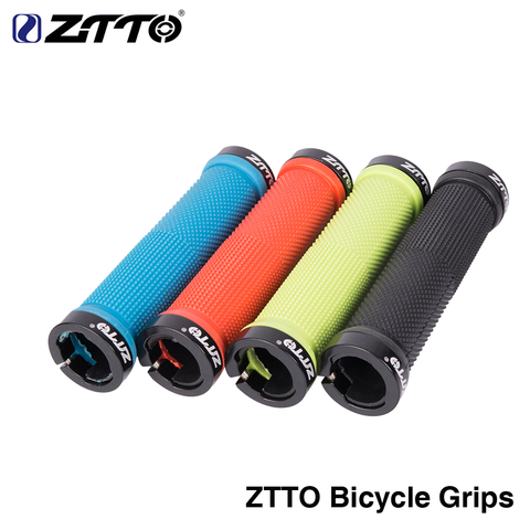 ZTTO 1 Pair MTB Road Cycling Lockable Handle Grip Anti slip Grips for Folding Bike Handlebar bicycle parts AG-16 Alloy + Rubber ► Photo 1/6