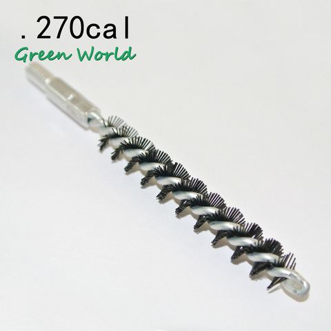 Green World 5pcs/lot .270cal Nylon Brush,Gun Clean Brush for Rifle Pistol Thread 8-32 ► Photo 1/5