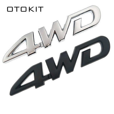 4WD Metal Sticker 3D Chrome Emblem 4X4 Badge Decal Car Styling for Honda CRV Accord Civic Suzuki Grand Vitara Swift SX4 Sticker ► Photo 1/6