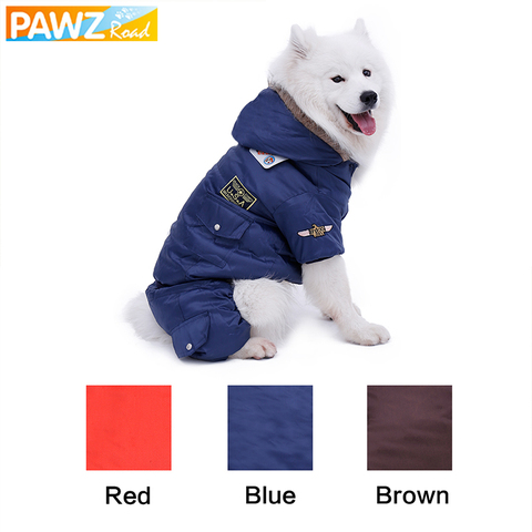 Pet Dog Clothes For Big Dogs USA Air Force Winter Coats for Large Dog Puppy Jumpsuit For Golden Retriever Warm Suitable Material ► Photo 1/6