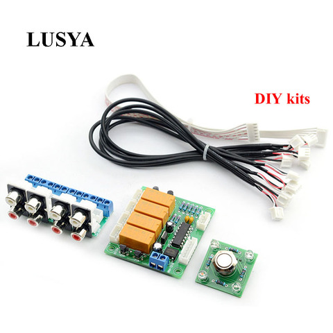 Lusya DIY kits Relay 4-way Audio Input Signal Selector Switching RCA Audio Switch Input Selection Board B7-004 ► Photo 1/6