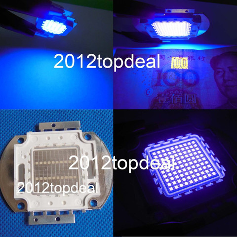 High Power Chip LED COB Light Purple 395Nm- 400Nm 1W 3W 5W 10W 20W 30W 50W 100W Cure UV Lamp SMD ► Photo 1/5