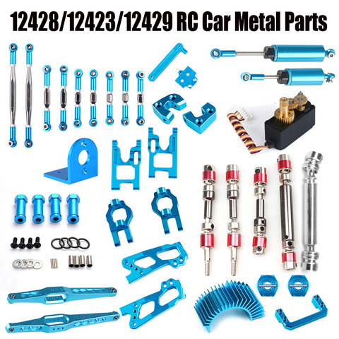 Wltoys 12428 12423 12429 RC Car Spare Parts Upgrade Metal Classis/rear axle/arm/wavefront box/gear etc. 12428 parts accessories ► Photo 1/6