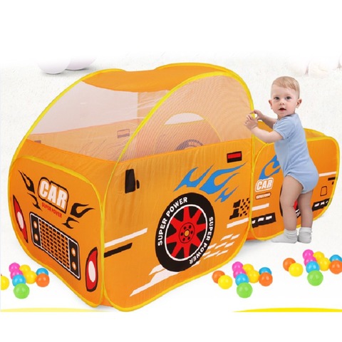 Foldable Kids Outdoor Play Tent Baby Ocean Ball Pool Pit Game Play House Boys Girls Cute Car Model Play Tents Toys for Children ► Photo 1/6