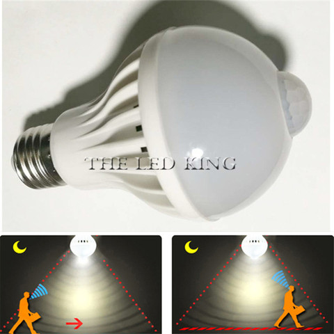 LED PIR Motion Sensor Bulb 5W 7W 9W 12W 15W E27 220V + Led Bulb Sound Sensor 3W 5W 7W Auto Smart Bulb Infrared Body Lamp Light ► Photo 1/6
