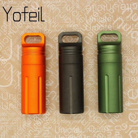 Outdoor Camping Hiking Waterproof Capsule Seal Bottle  EDC Survival Case Container Holder Protect Gears Survival Emergency Tool ► Photo 1/6