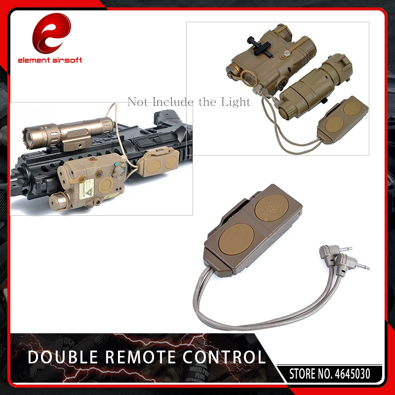 Black Element Dual Remote Control for Element AN/PEQ-16A & M3X EX177-BK 