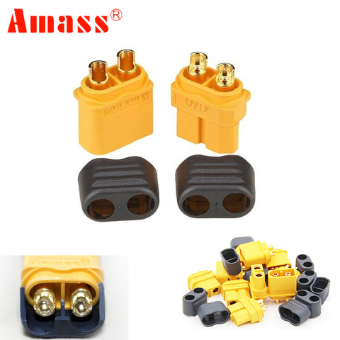 50 pair Amass XT60+ Plug Connector With Sheath Housing Male & Female For RC Lipo Battery FPV Quadcopter ► Photo 1/6