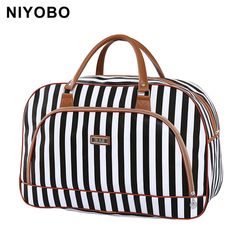 Women Travel Bags 2022 Fashion Pu Leather Large Capacity Waterproof Print Luggage Duffle Bag Casual Travel Bags PT1083 ► Photo 1/6