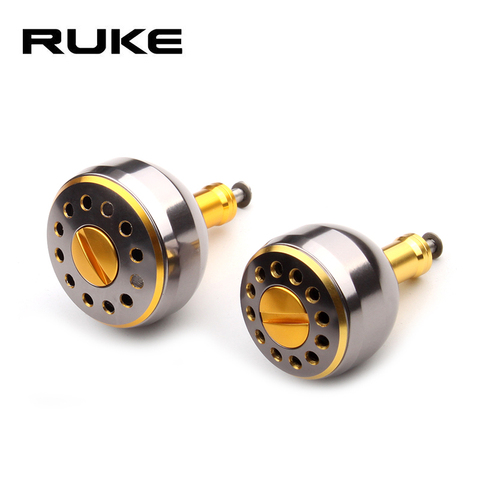 Ruke Fishing Reel Handle Knob for Spinning Wheel Type32 mm&38 mm,alloy knob with shaft,free shipping ► Photo 1/6