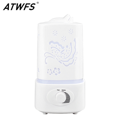 ATWFS Ultrasonic Air Humidifier Fogger LED Oil Aroma Diffuser Mist Maker Aromatherapy Diffuser Air Cleaner Nebulizer Vaporizer ► Photo 1/6