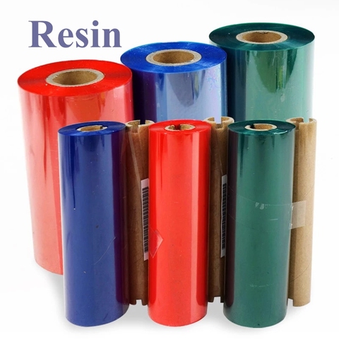 Resin Thermal Transfer Ribbon,  Color /Black Ink Film, 1 inch or 1/2 inch core,  for PET/PVC label Printer ► Photo 1/6