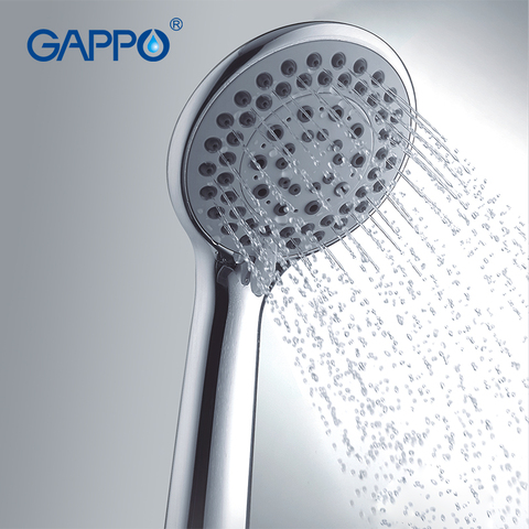 Gappo 1Pc Top Quality Five Ways Round hand shower heads bathroom accessoriess ABS in chrome Plated water saving shower head G06 ► Photo 1/6