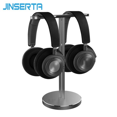JINSERTA Aluminum Headphone Holder Stand Dual Hanger Holder Earphone Desk Display Rack Bracket for Game Headphones ► Photo 1/6