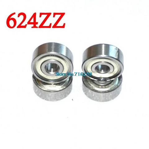 10PCS/LOT 624 624Z 624ZZ ball-bearing 4*13*5 mm chrome steel-bearing ► Photo 1/1