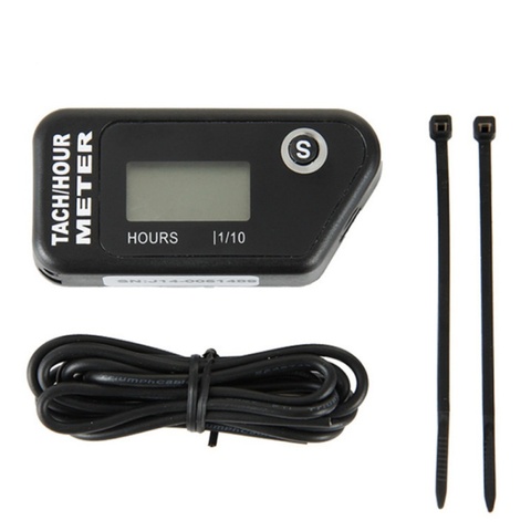 Hour Meter Digital Tachometer for Outboard Motor Lawn Mower Motocross motorcycle marine chainsaw pit bike HM016R ► Photo 1/6