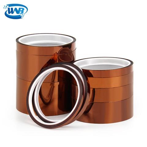 WNB New 25m Heat Resistant Polyimide Tape One-side Self-adhesive High Temperature Thermal Protection Insulation Anti Static Film ► Photo 1/6