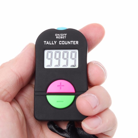 Digital Hand Tally Counter Electronic Manual Clicker Golf Gym Hand Held Counter 6.3x3.4x1.5cm ► Photo 1/6