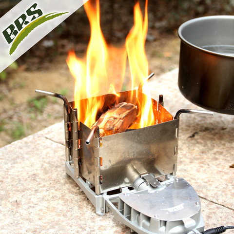BRS Outdoor Multifunctional Camping Cooking Wood-burning Stove Firewood Stove Furnace Electrinic Blower Stove BRS-116 ► Photo 1/5