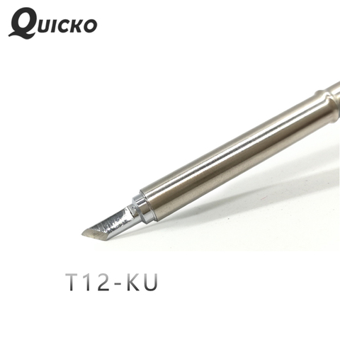 QUICK T12 Electronic Soldering Tips T12-KU Series Iron Solder Tip Welding Tools for FX907/9501 Handle T12 station ► Photo 1/3