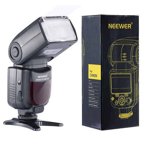 Neewer NW-670 TTL Flash Speedlite with LCD Display for Canon 7D Mark II,5D Mark II III,IV,1300D,1200D1100D and Other Canon DSLR ► Photo 1/6