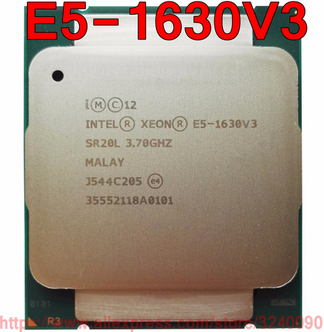 Intel Xeon CPU E5-1630V3 SR20L 3.70GHz 4-Cores 10M LGA2011-3 E5-1630 V3 processor E5 1630V3 free shipping E5 1630 V3 ► Photo 1/1