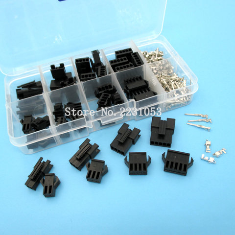 200PCS 2.54mm Dupont Terminal Male/Female Pin SM2.54 Cable Plug 2/3/4/5 Pin Electrical Jumper Header Housing Wire Connector Kit ► Photo 1/2