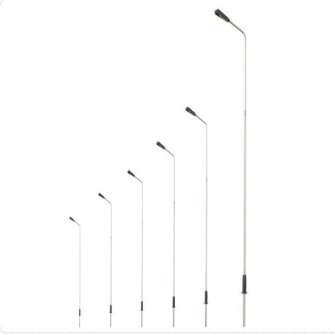 50PCS 1/75-1/1000 SCALE MODEL RAILWAY STREET STEEL LIGHTS LAMPPOST WITH DC 3V LEDS Model Toy Accessory Model Building Kits ► Photo 1/6