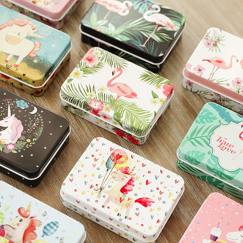 Colorful mini tin box sealed jar packing boxes jewelry, candy box small  storage boxes cans coin