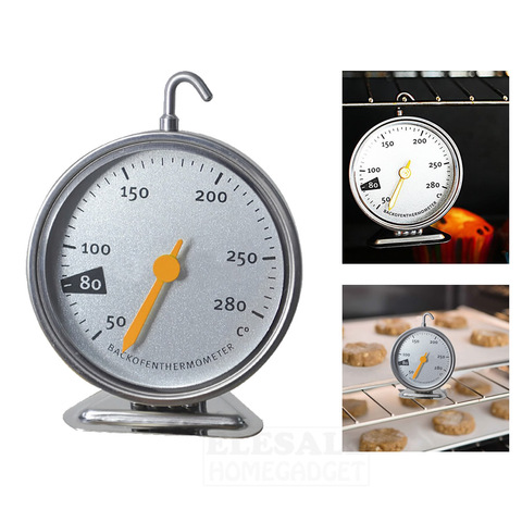 New Stainless Steel Oven Thermometer Hang Or Stand Large Dial Baking BBQ Cooking Meat Food Temperature Measurement ► Photo 1/5