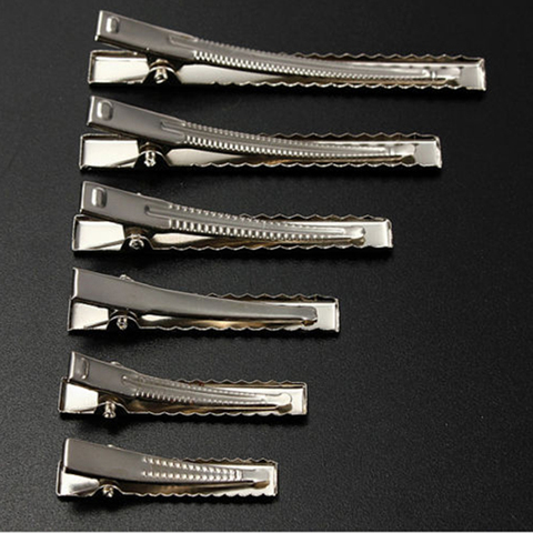 50pcs Metal Hair Alligator Clips 30mm/40mm/45mm/55mm/65mm/75mm For Hair Style Tools Accessories ► Photo 1/6