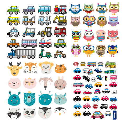 Set Of Patch Iron-on Clothes Cute Animal Cars Clothing Deco New Design Diy Accessory Heat Transfer Washable Badges Patch ► Photo 1/6