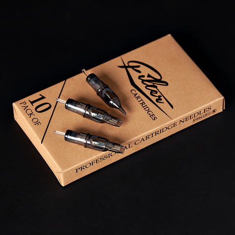 10 pcs/lot Original Filter Cartridge Tattoo Needles Curved Magnum #12 0.35 mm Membrane System Needles for Cartridge Machine Grip ► Photo 1/6