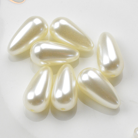 FLTMRH 22*11mm Tear Drop Round White Ivoy Pearl Imitation ABS Beads For Jewelry Findings Making Top Sale ► Photo 1/2