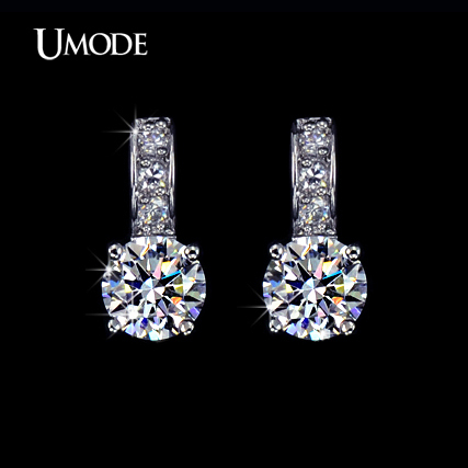 UMODE Brand Small Size Top Guality Classic Cubic Zirconia Stud Earrings For Elegant Women Oorbellen UE0041 ► Photo 1/6