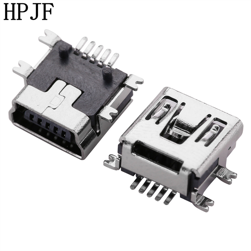 20Pcs Mini USB Type B Female 5-Pin SMT SMD Socket Jack Connector Port PCB Board 
