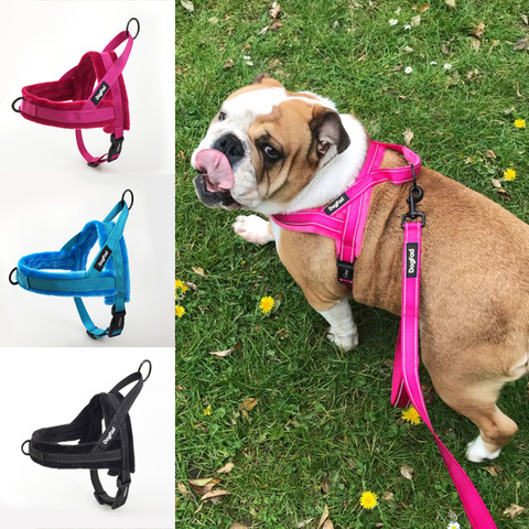 Soft flannelette Dog Harness Lightweight No Pull Pet harness with Padded Reflective Vest Harness for Small and Medium Dogs ► Photo 1/6